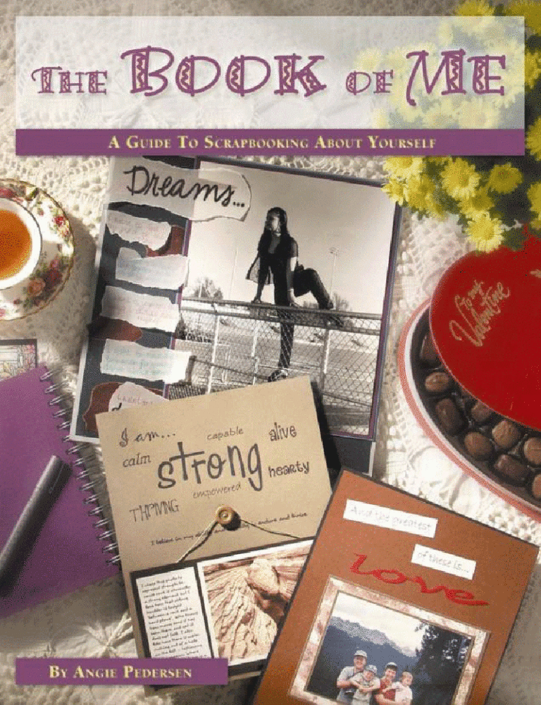 cover of The Book of Me: A Guide to Scrapbooking about Yourself by Angie Pedersen