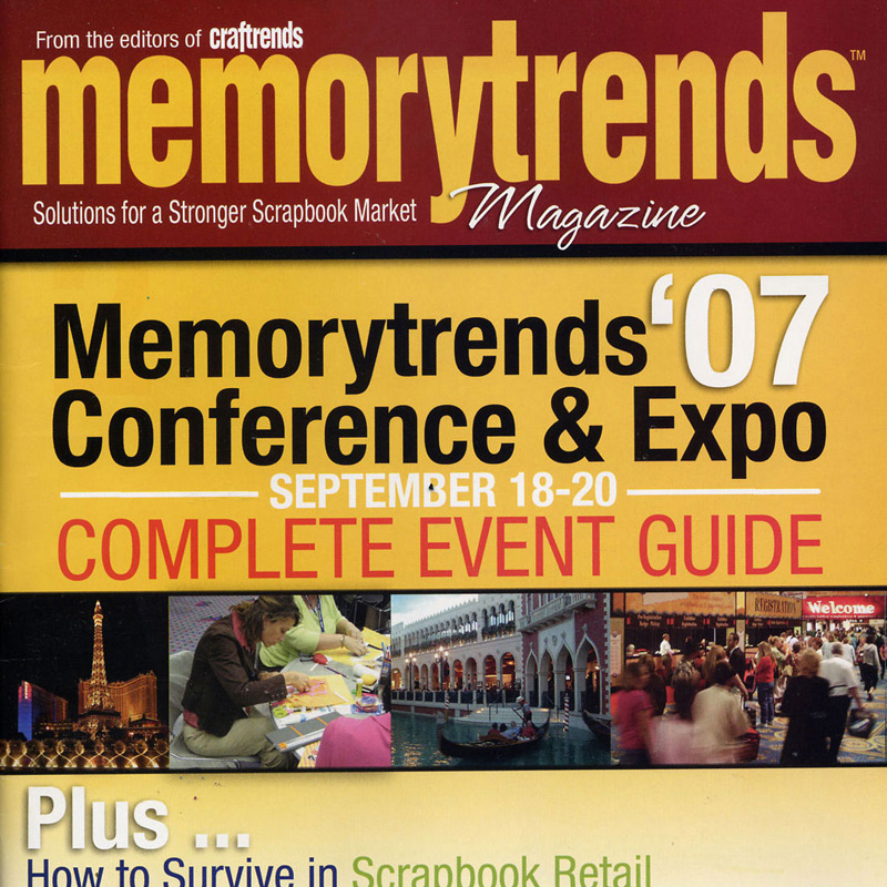 cover of MemoryTrends magazine, Sept-Oct 2007, featuring an article by Angie Pedersen