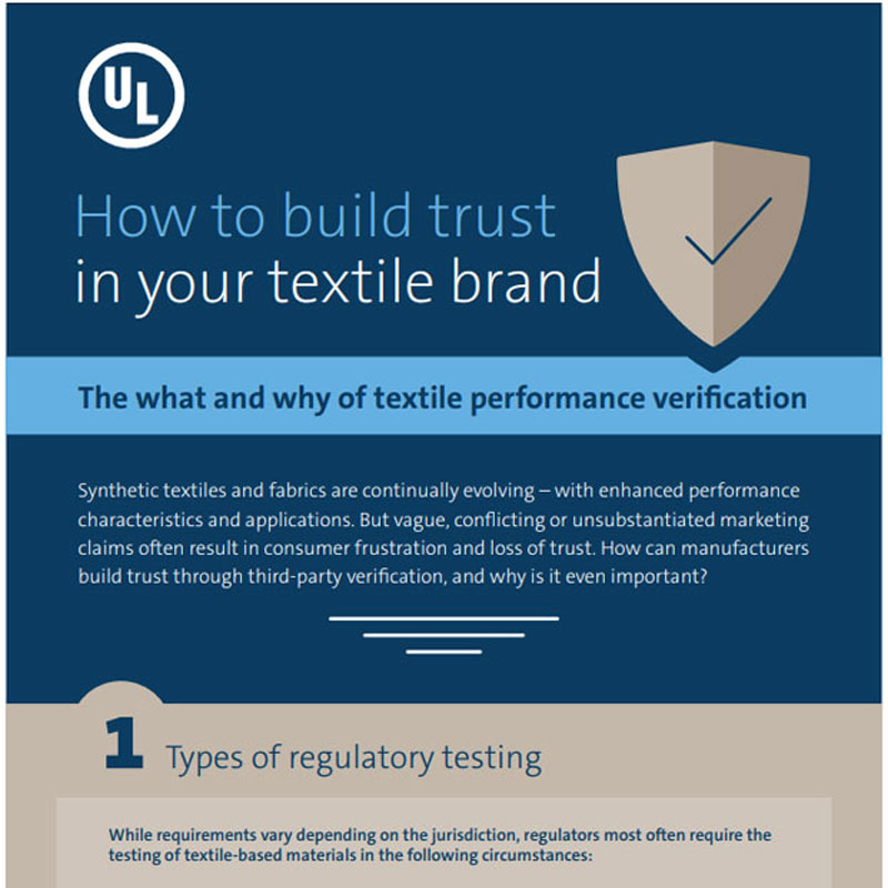 infographic of how to build trust in your textile brand